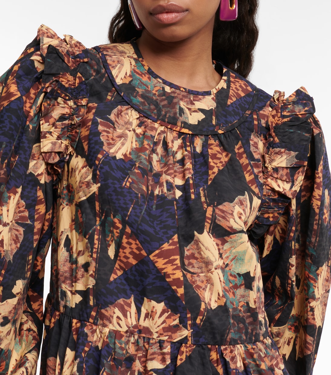 Rhea floral cotton poplin minidress | Ulla Johnson
