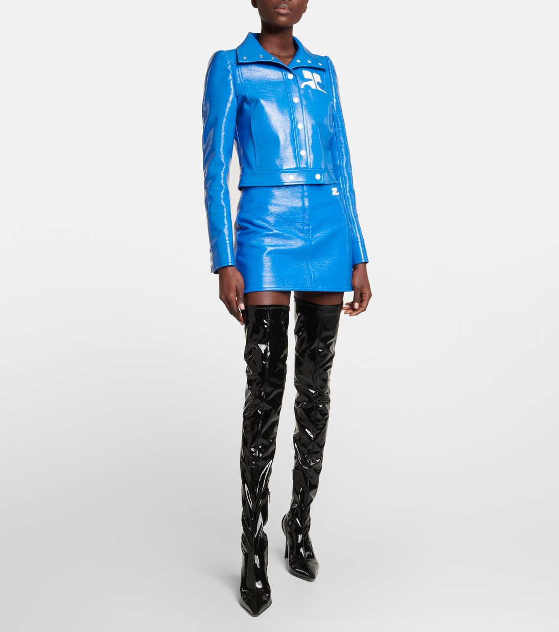 Faux leather miniskirt | Courrèges