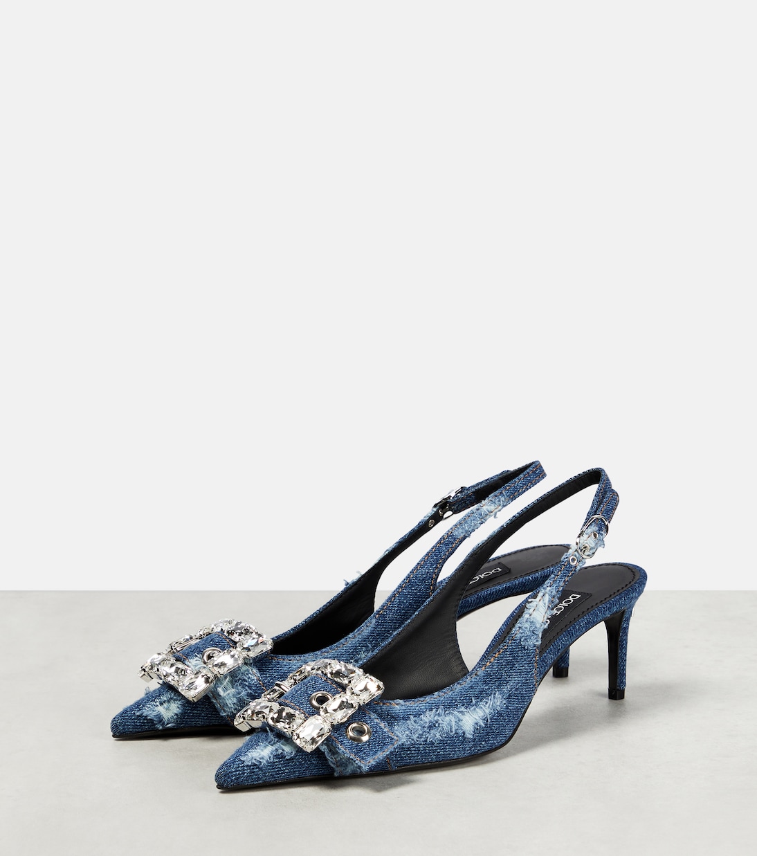 Escarpins en denim à ornements | Dolce&Gabbana