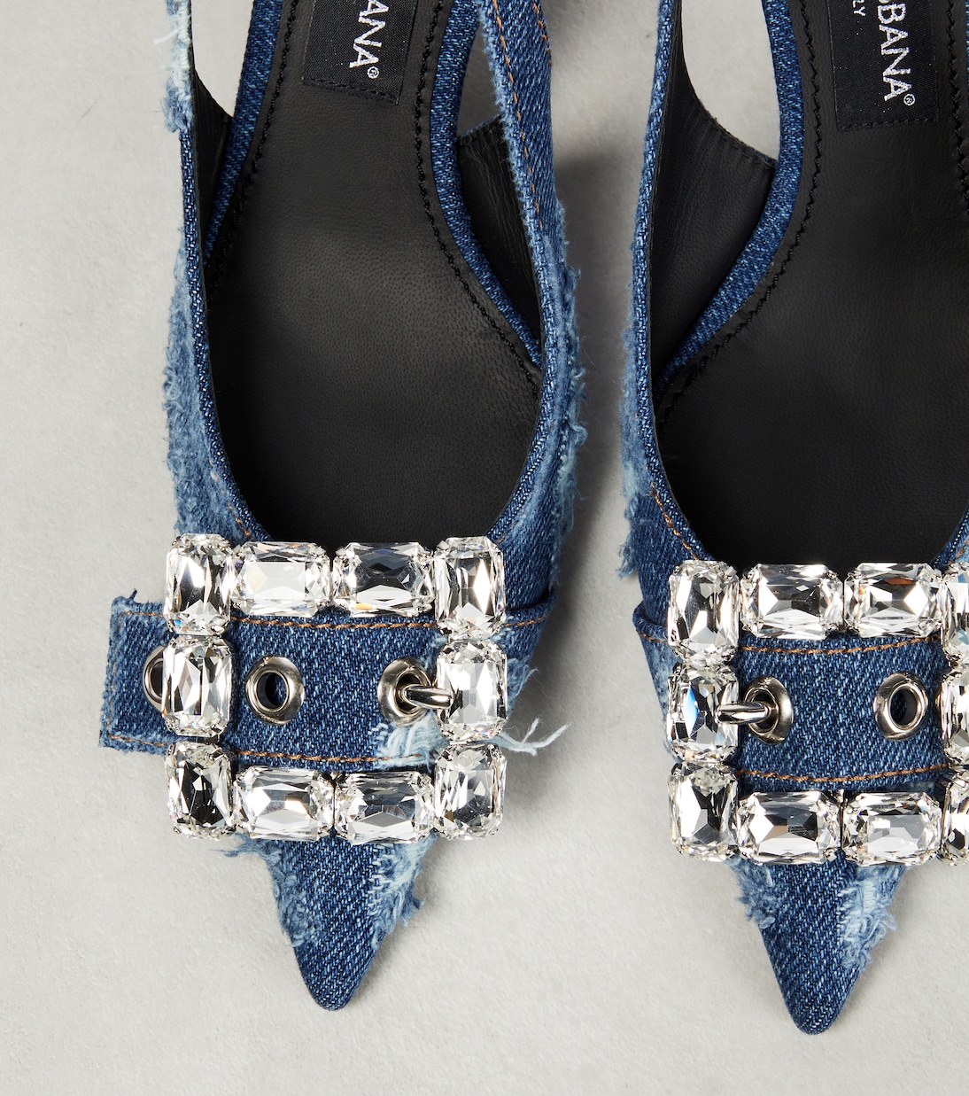 Escarpins en denim à ornements | Dolce&Gabbana