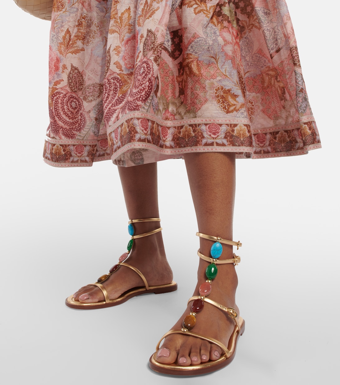 Sandali Shanti in pelle con decorazioni | Gianvito Rossi