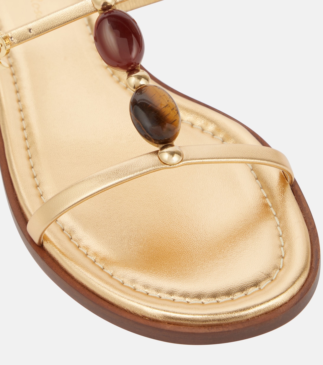 Sandali Shanti in pelle con decorazioni | Gianvito Rossi
