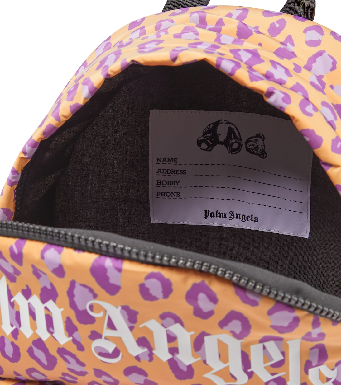 Logo printed backpack in beige - Palm Angels Kids | Mytheresa