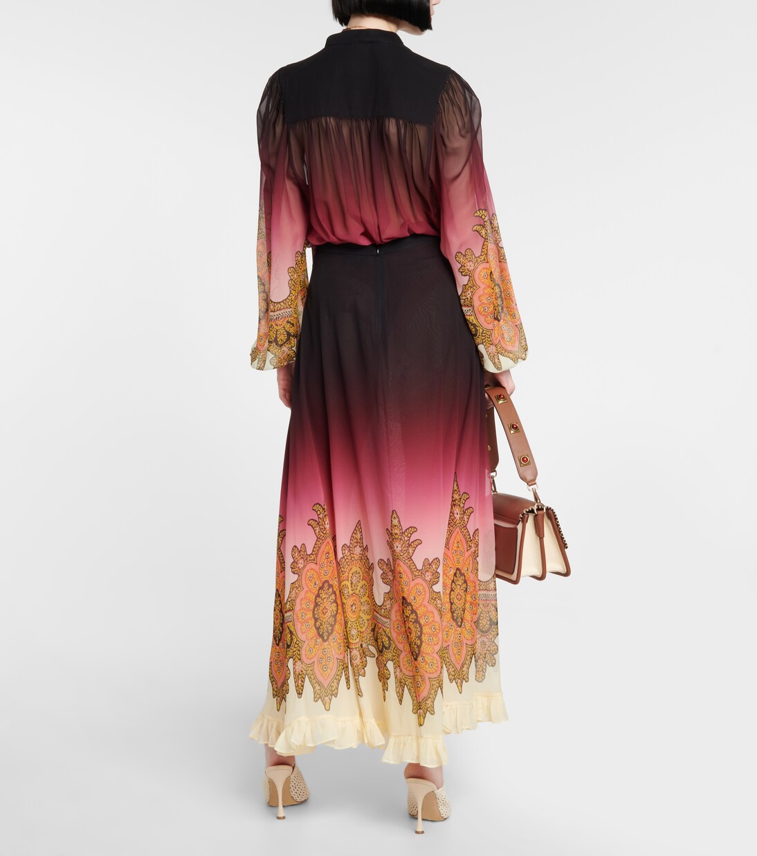 Printed silk maxi skirt | Etro