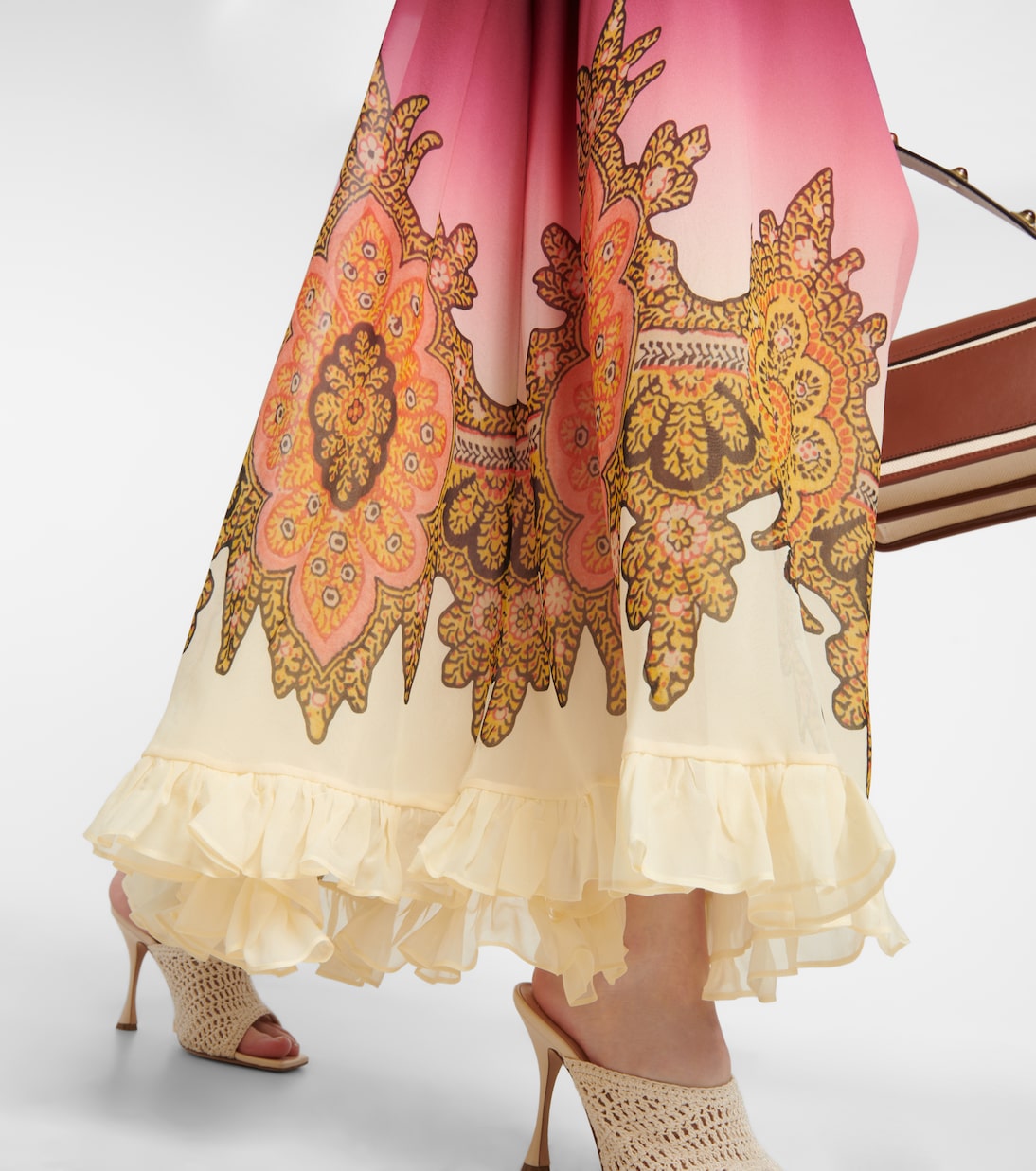 Printed silk maxi skirt | Etro