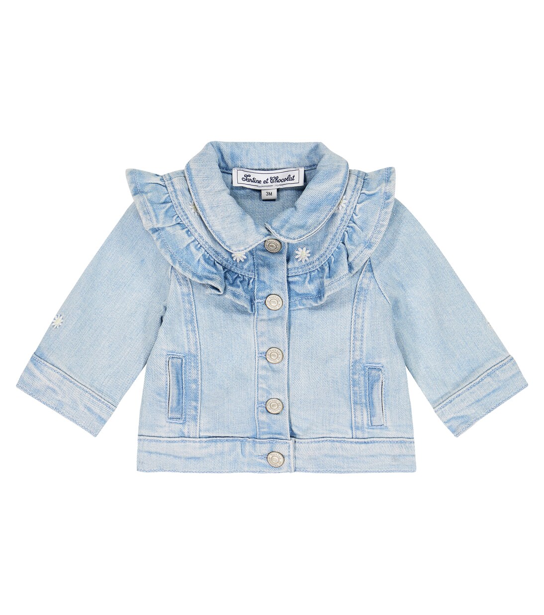 Baby Bestickte Jeansjacke | Tartine et Chocolat