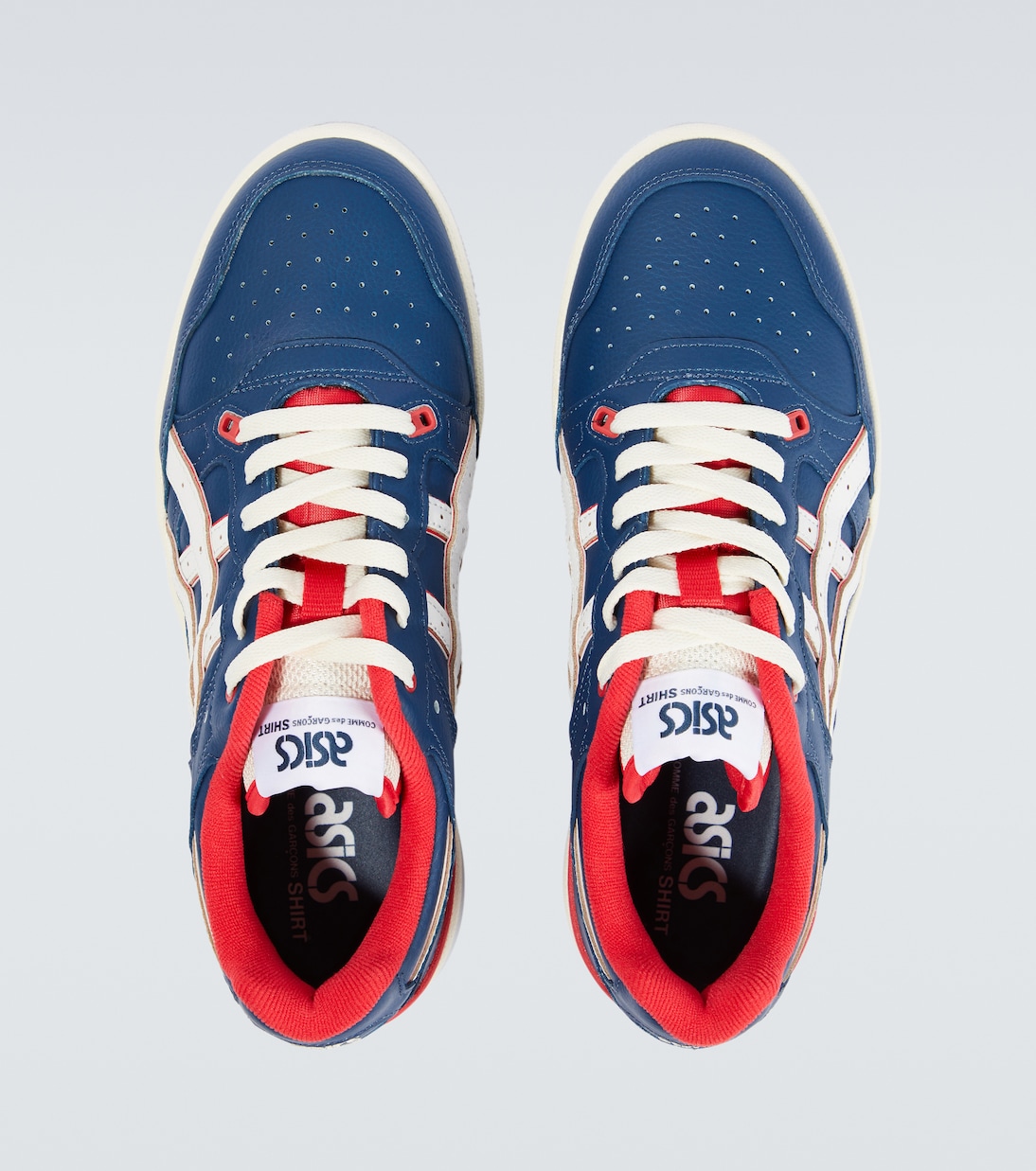 X Asics Sneakers EX89 aus Leder in Blau Comme Des Garcons Shirt Mytheresa