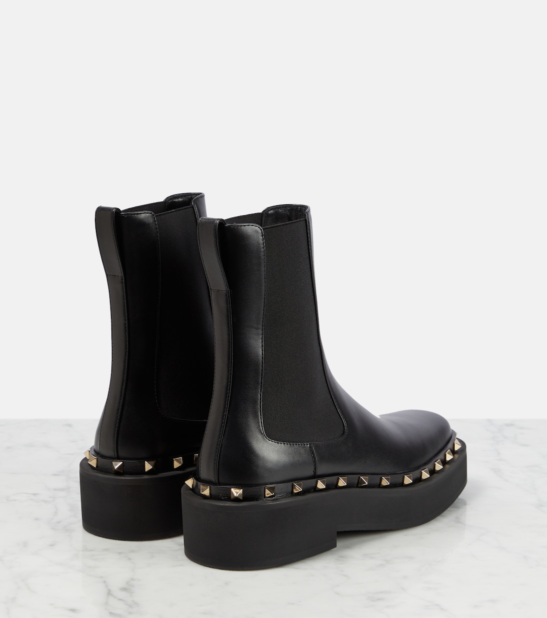 Rockstud leather Chelsea boots | Valentino Garavani