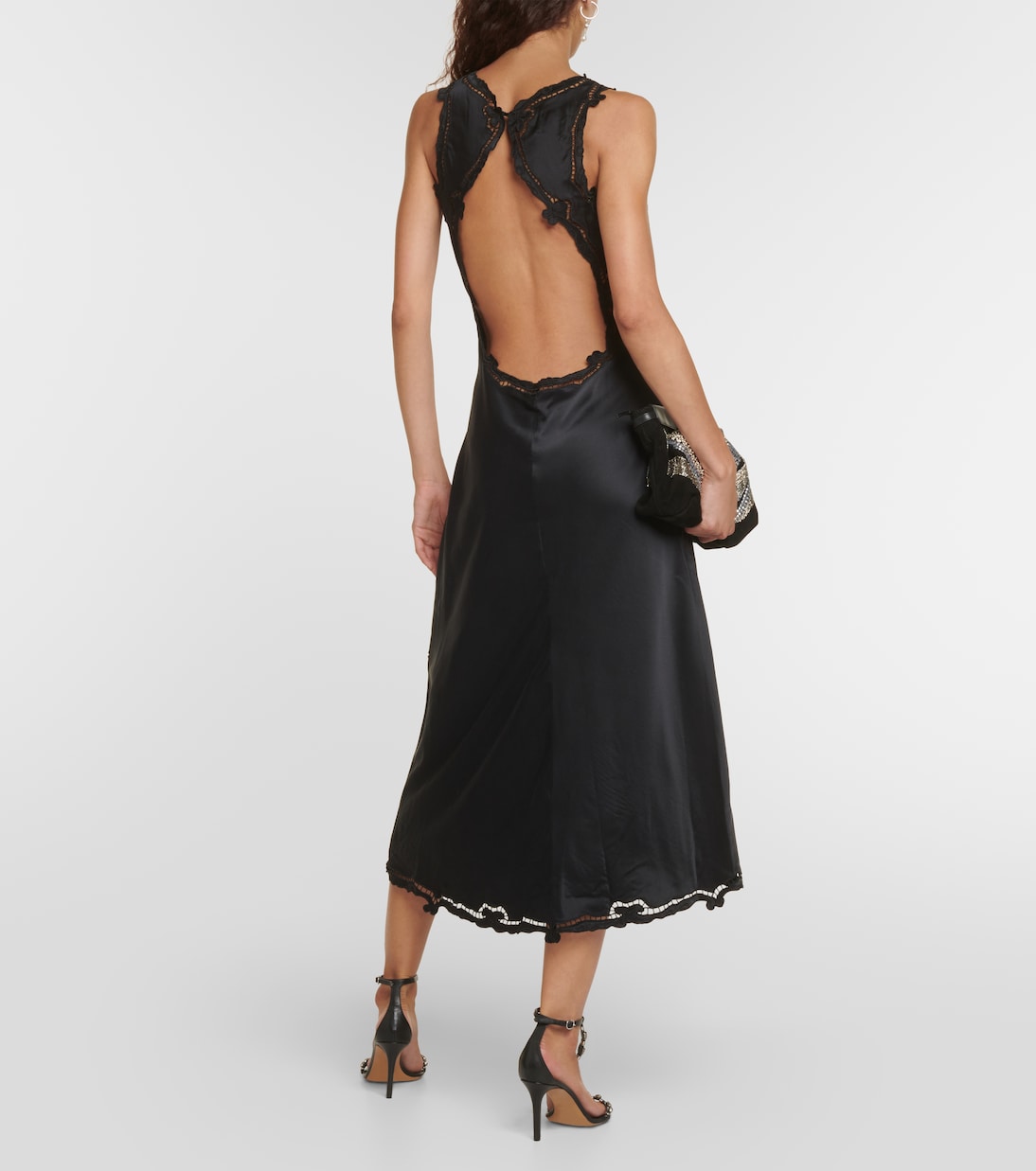 Jadel embroidered silk-blend midi dress | Isabel Marant