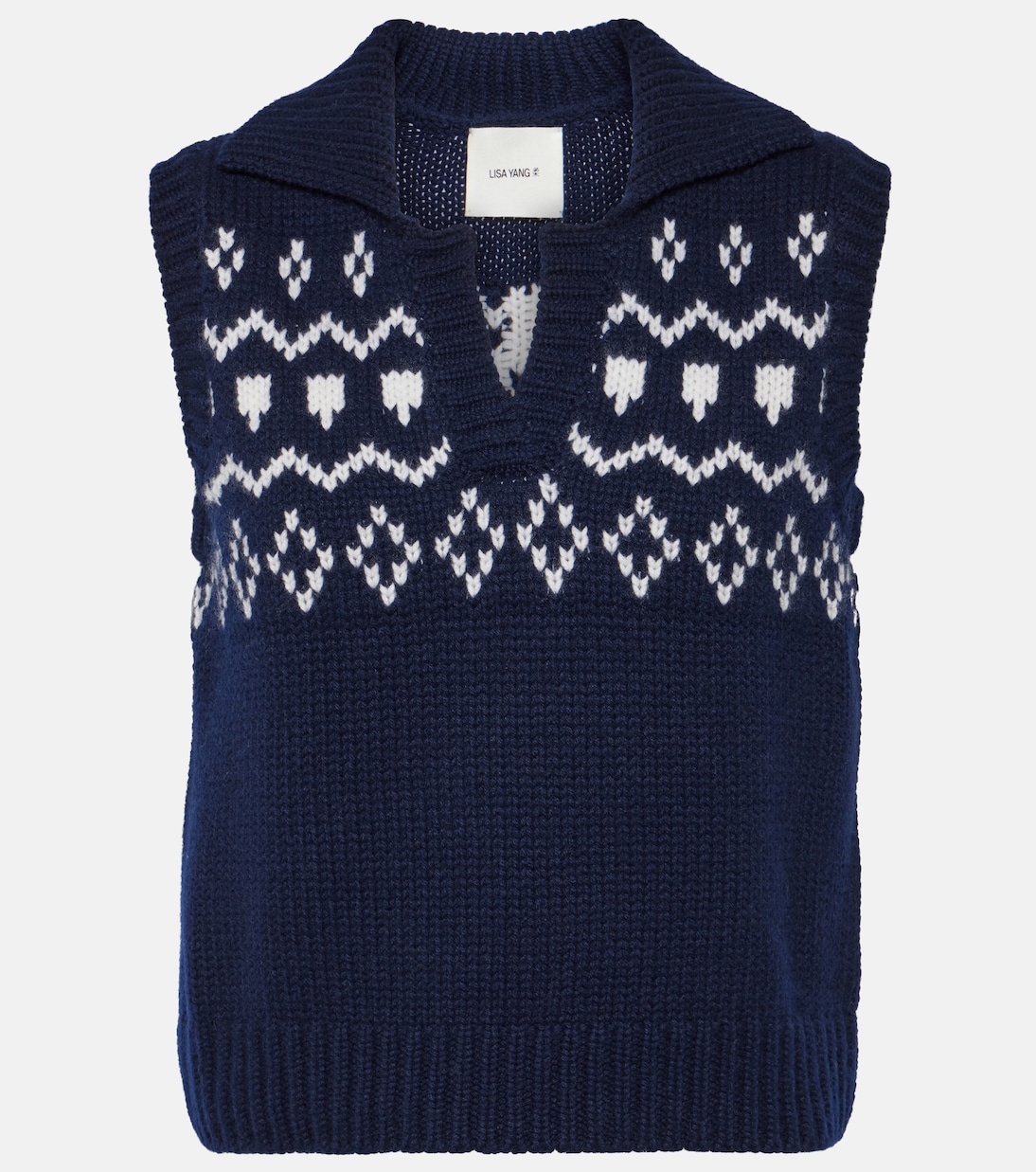 Remington Fair Isle cashmere vest | Lisa Yang