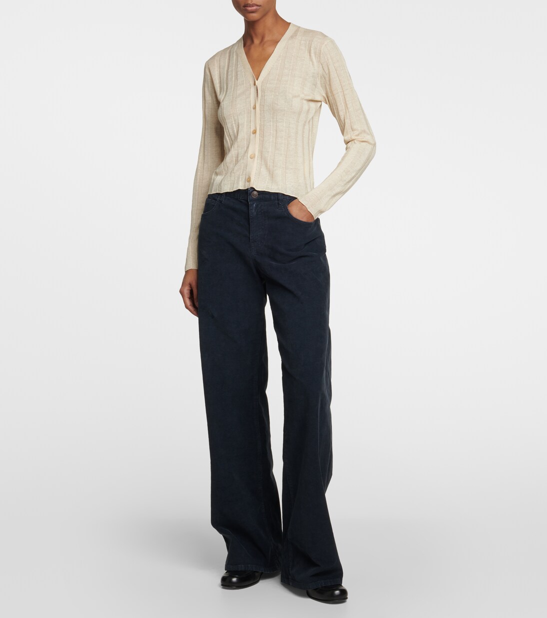 Dwin linen and silk cardigan  | The Row