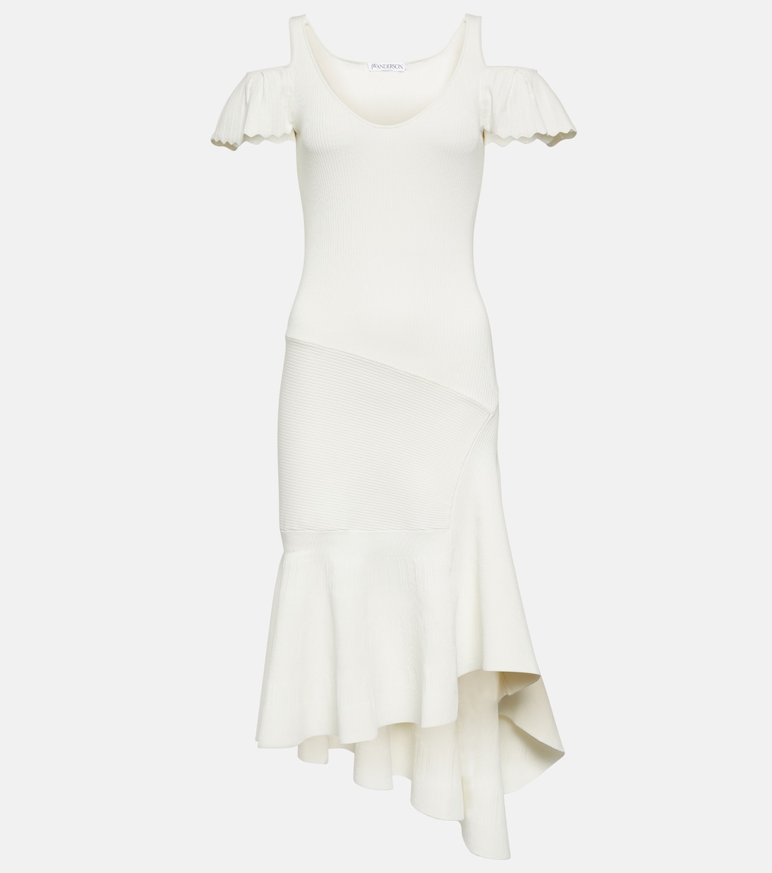 Off-Shoulder-Midikleid | JW Anderson