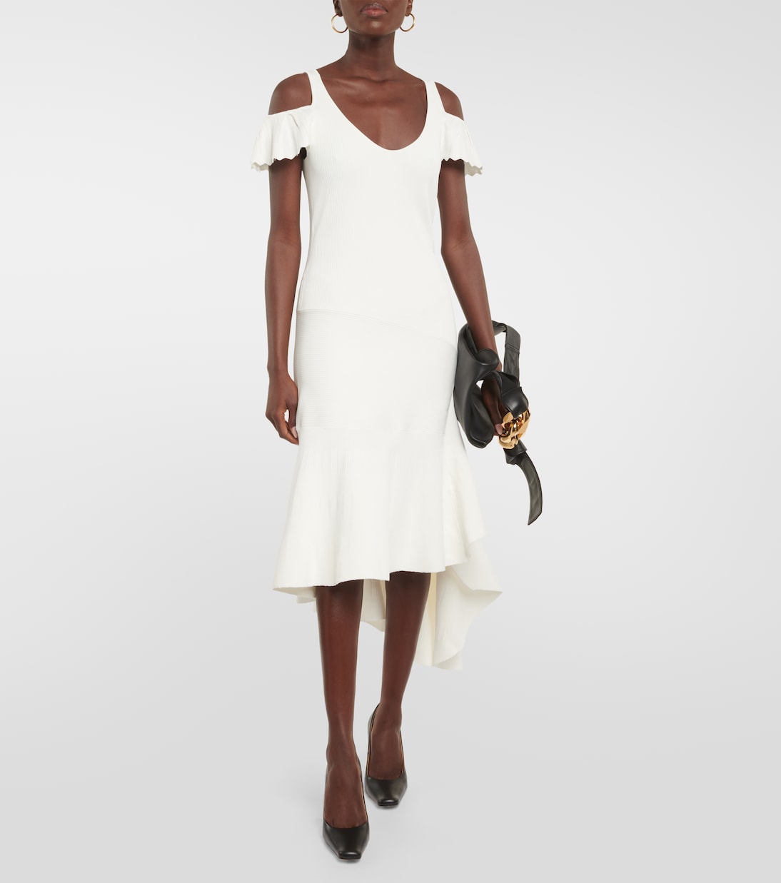 Off-Shoulder-Midikleid | JW Anderson
