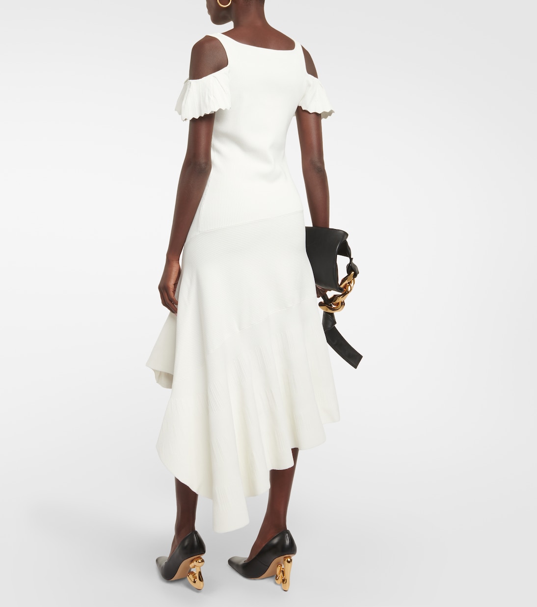 Off-Shoulder-Midikleid | JW Anderson