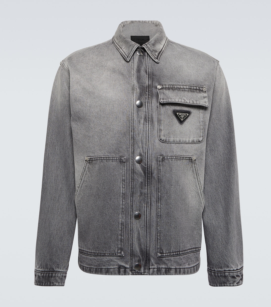 Hemdjacke aus Denim | Prada