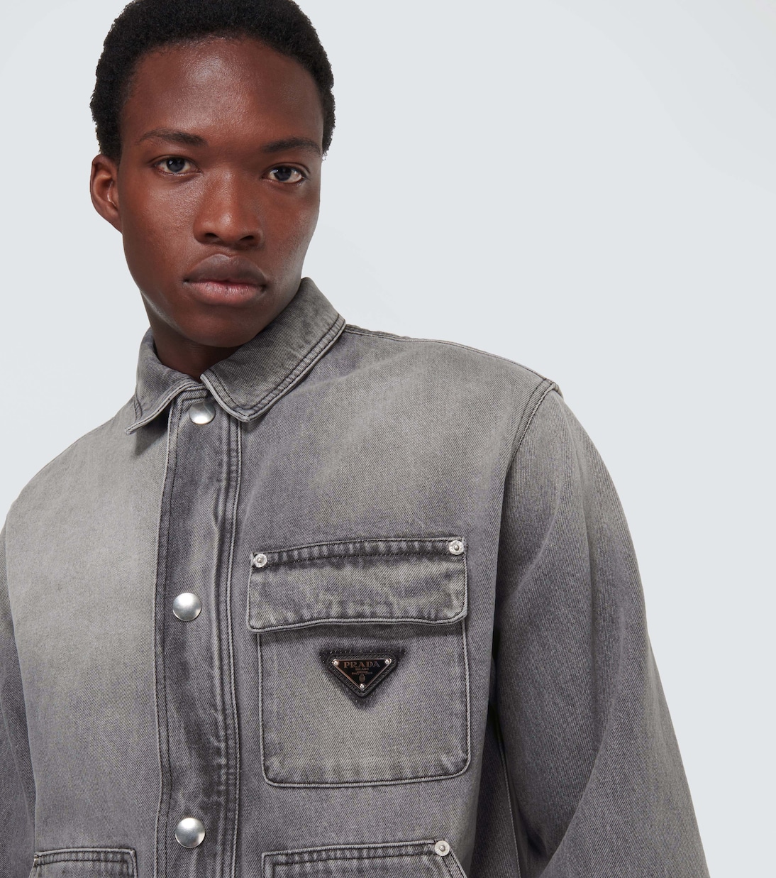 Hemdjacke aus Denim | Prada
