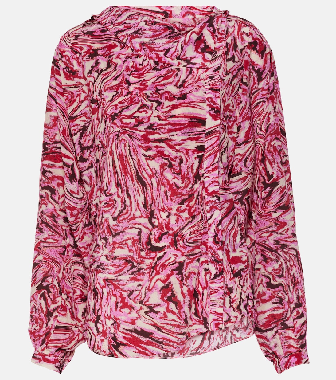 Blusa Tiphaine de seda estampada | Isabel Marant