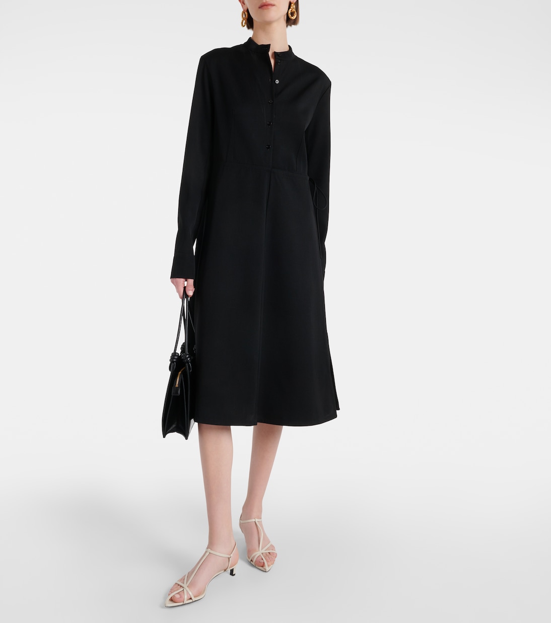 Hemdblusenkleid aus Schurwolle | Jil Sander