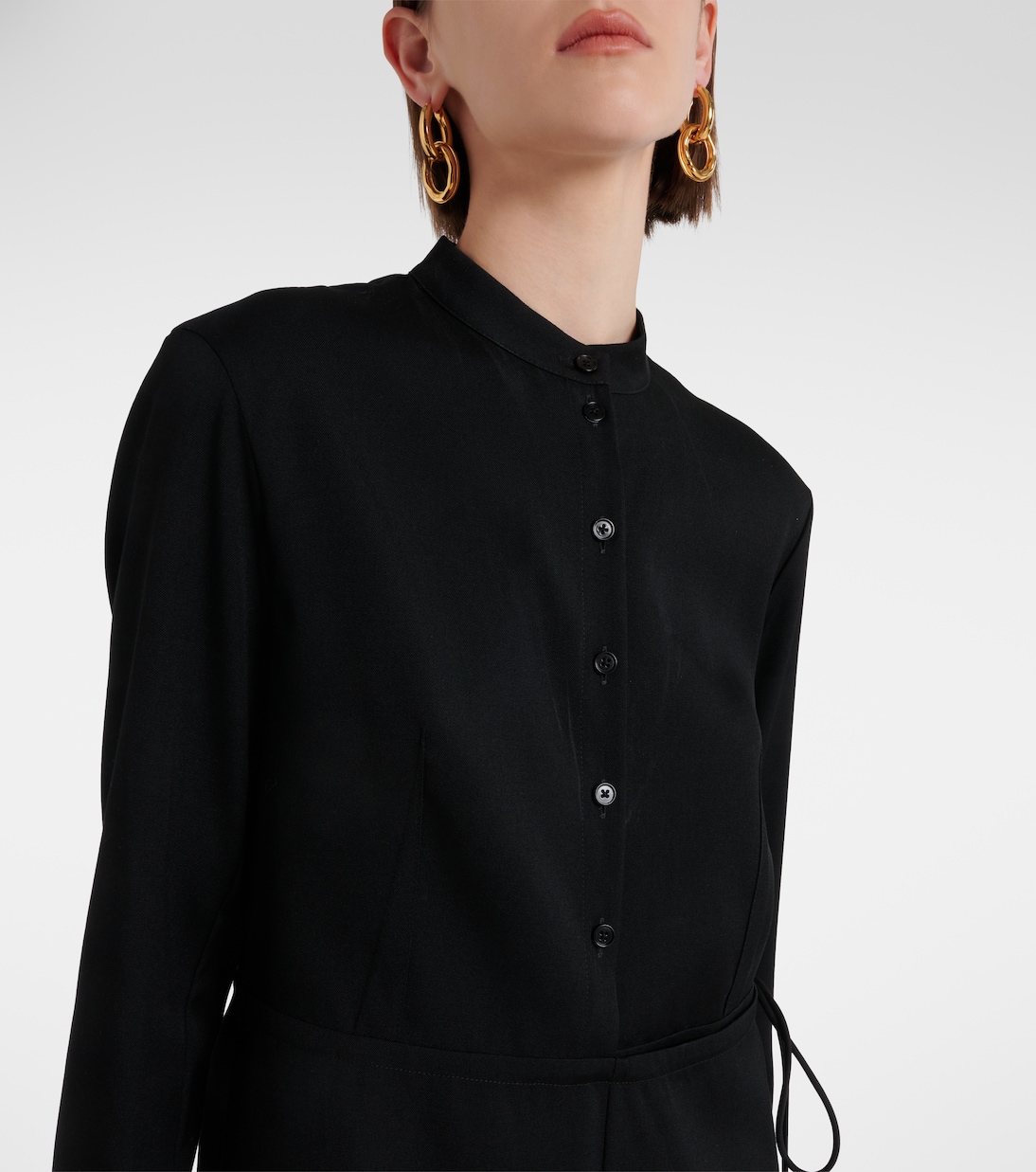 Hemdblusenkleid aus Schurwolle | Jil Sander