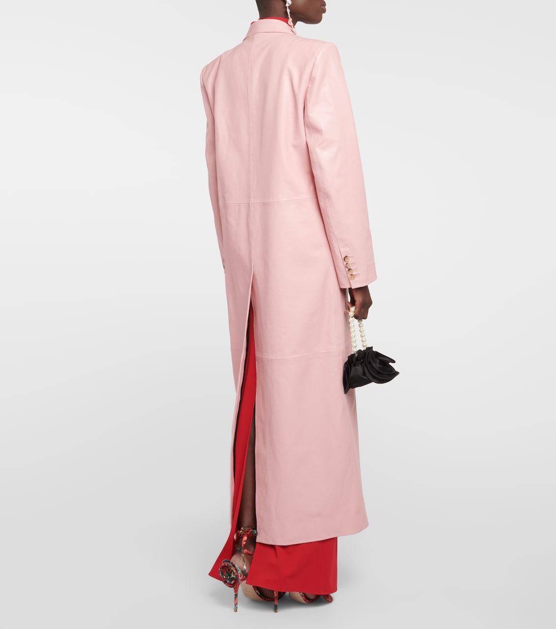 Double-breasted leather coat | Magda Butrym