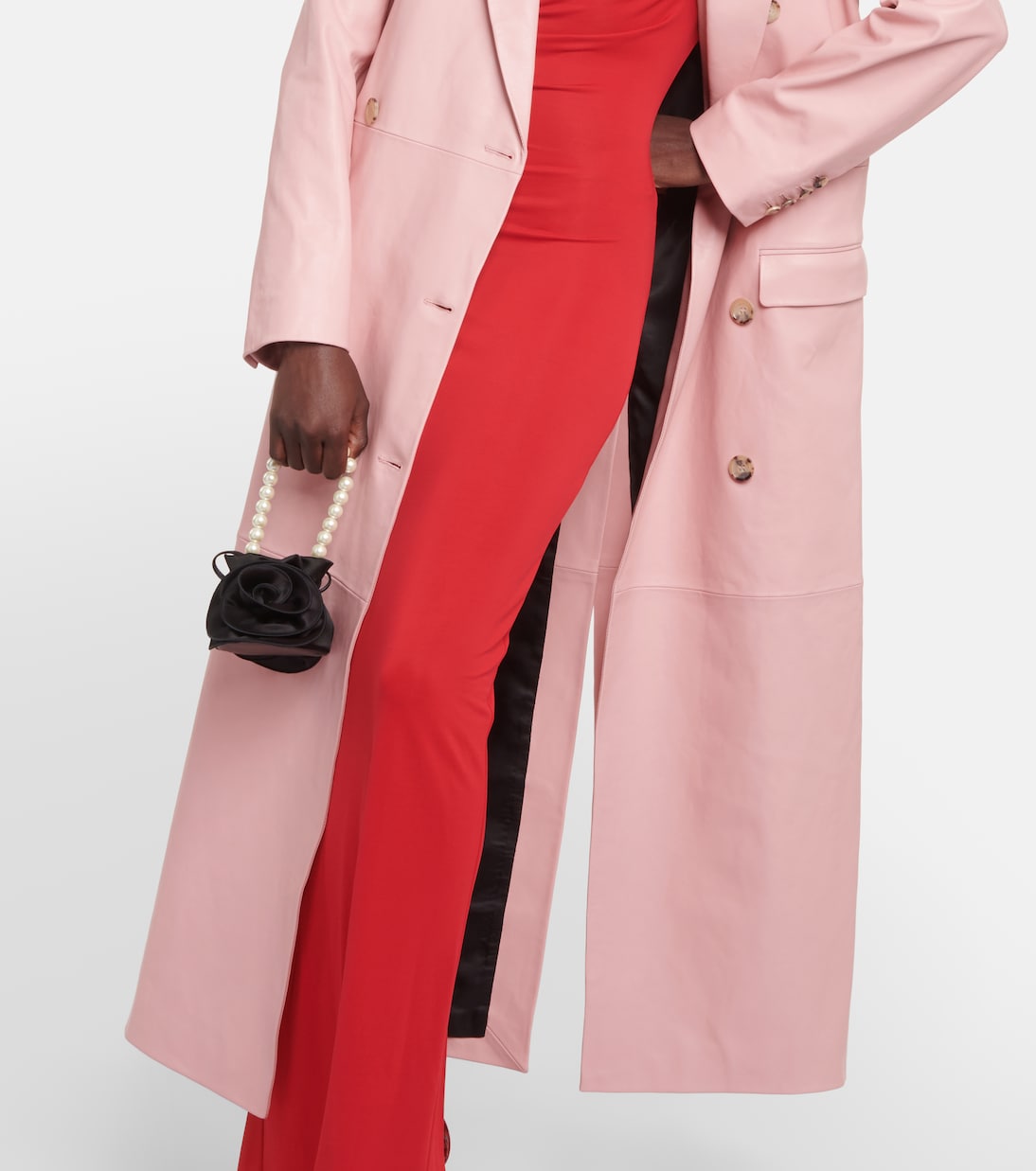Double-breasted leather coat | Magda Butrym
