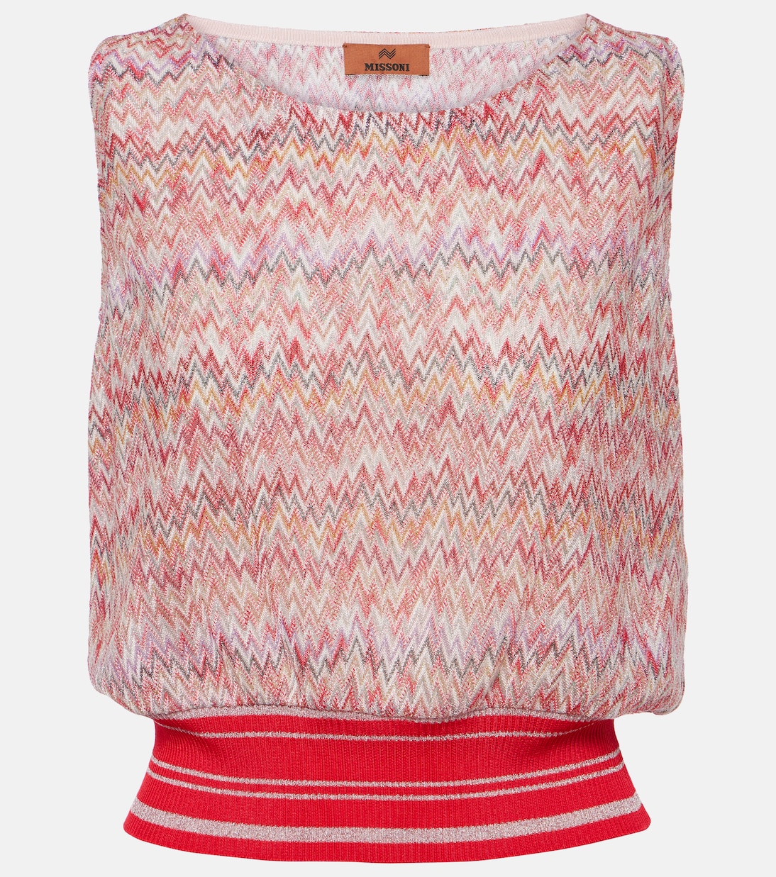 Tank top de punto metalizado en zigzag | Missoni