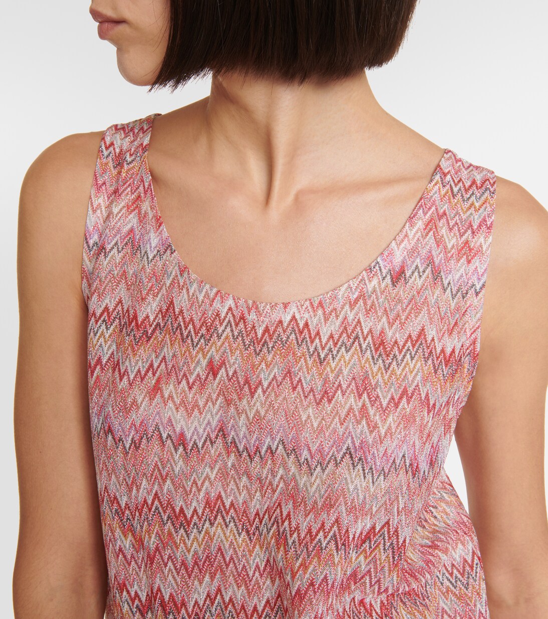 Tank top de punto metalizado en zigzag | Missoni