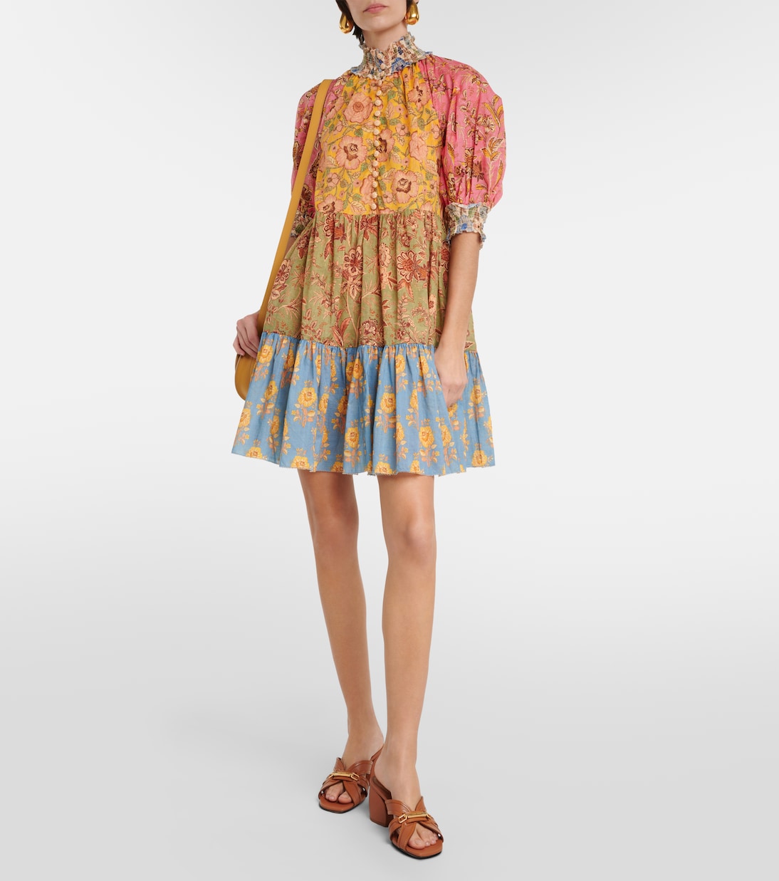 Junie floral cotton minidress | Zimmermann