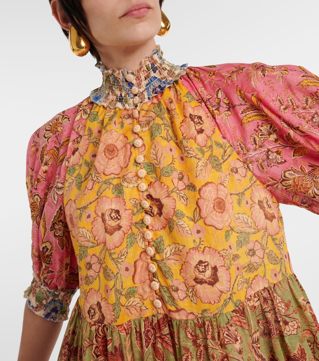 Junie floral cotton minidress | Zimmermann