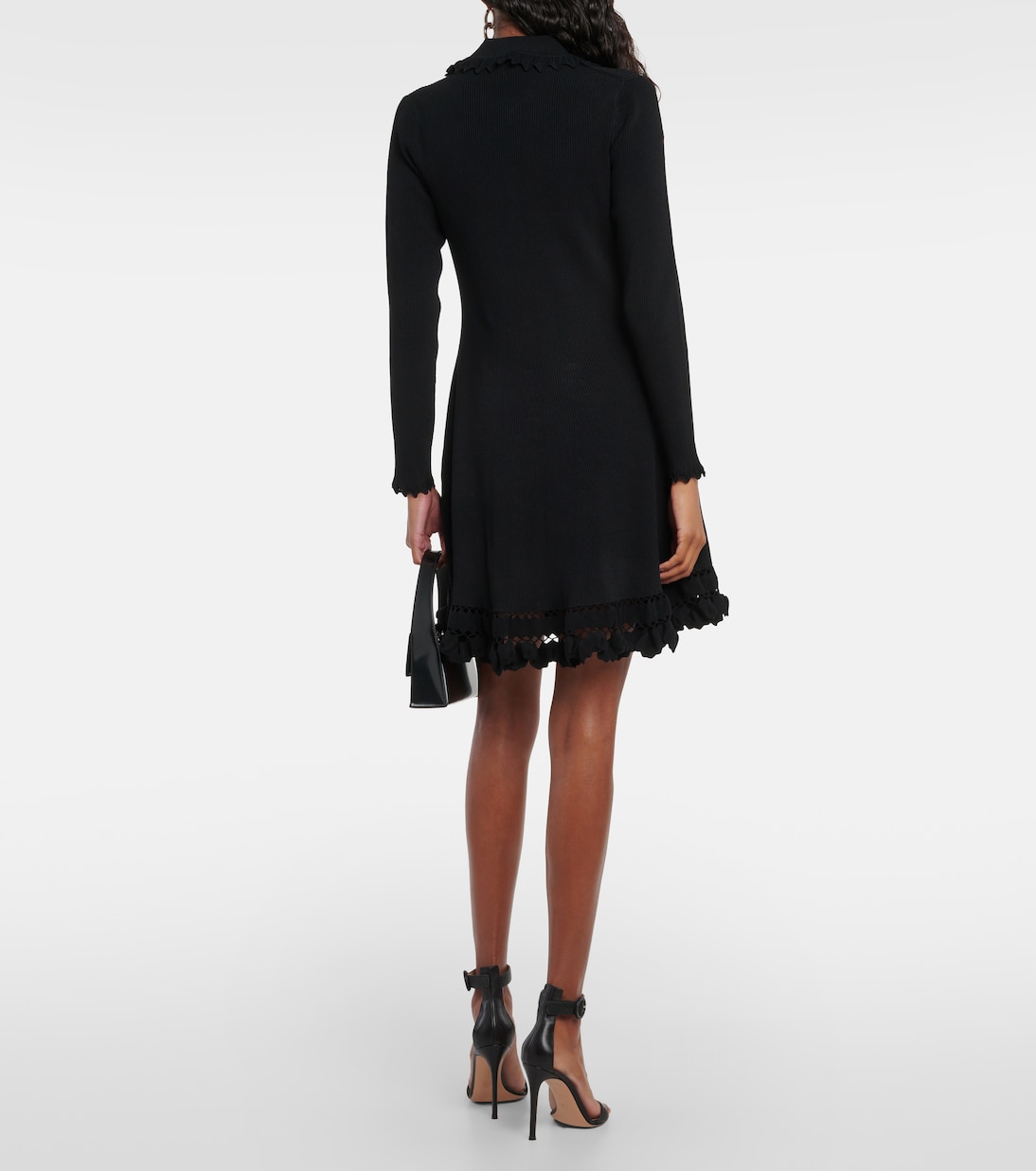 Cybil ruffled ribbed-knit minidress | Ulla Johnson