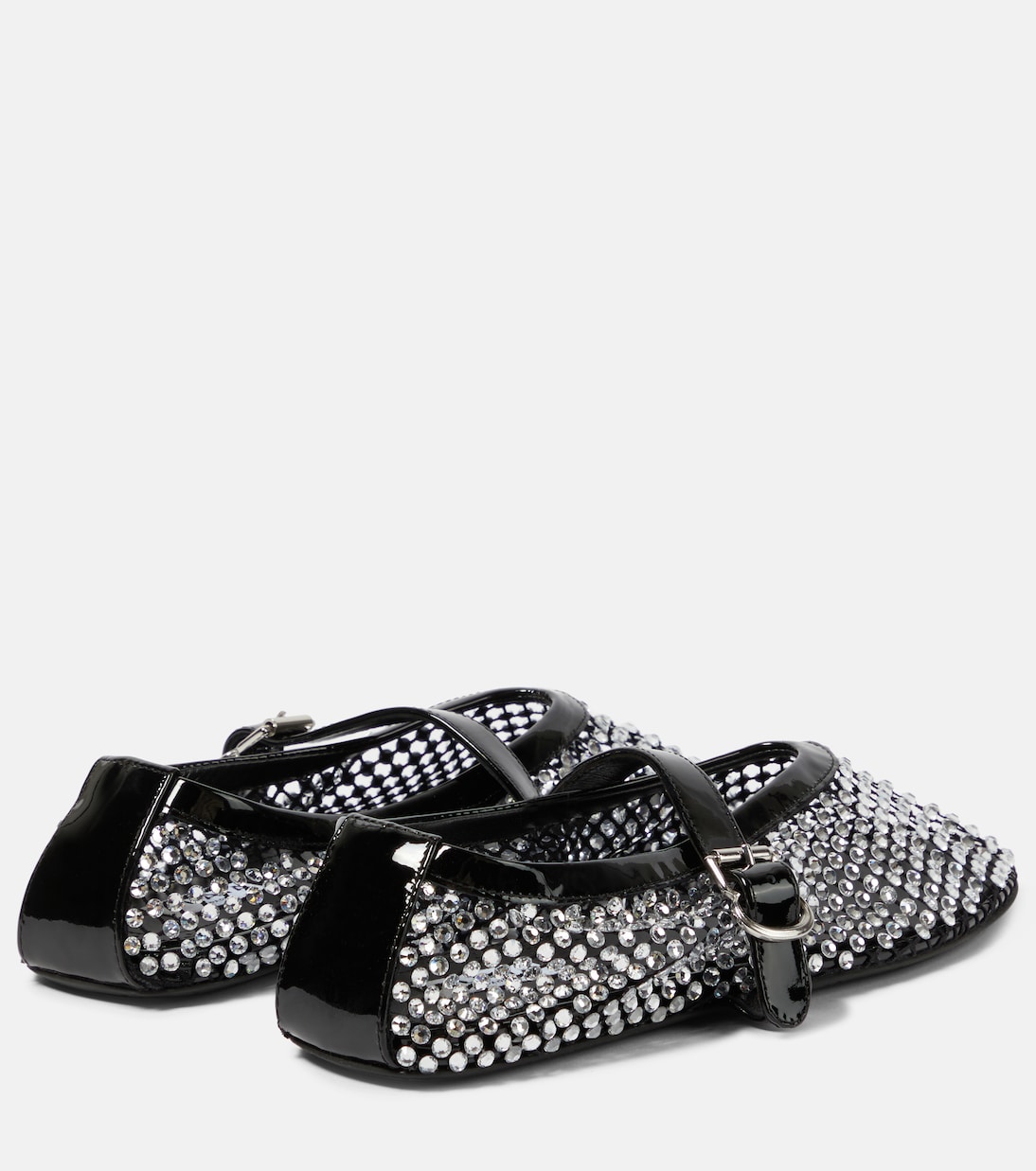 Ballerine in mesh con cristalli | Alaïa