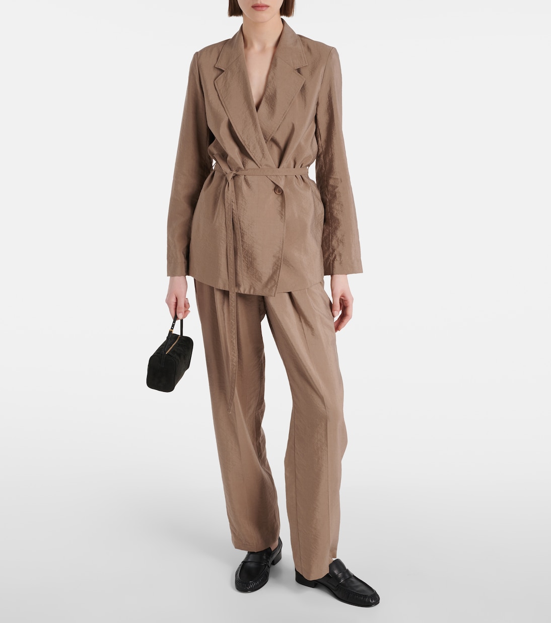 Pantaloni regular in twill di misto seta | Joseph