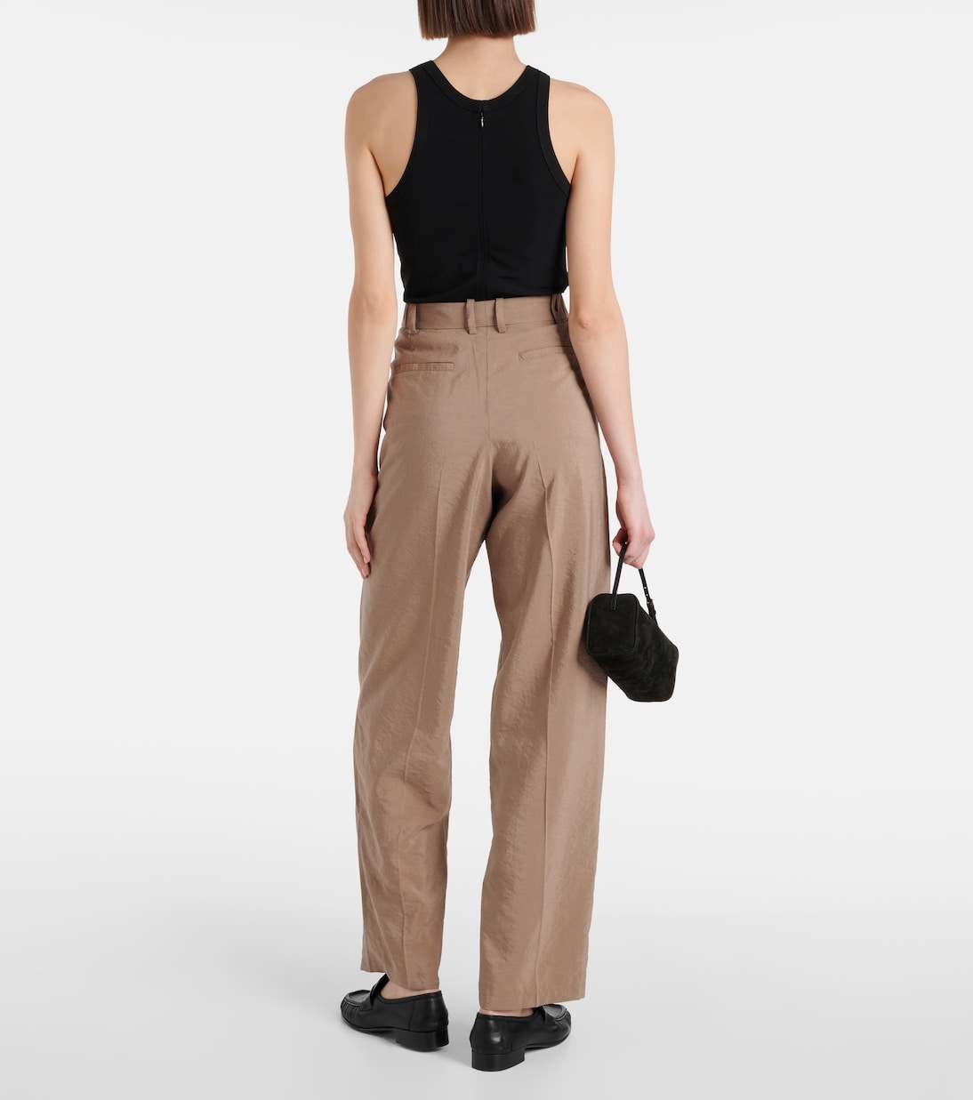 Pantaloni regular in twill di misto seta | Joseph