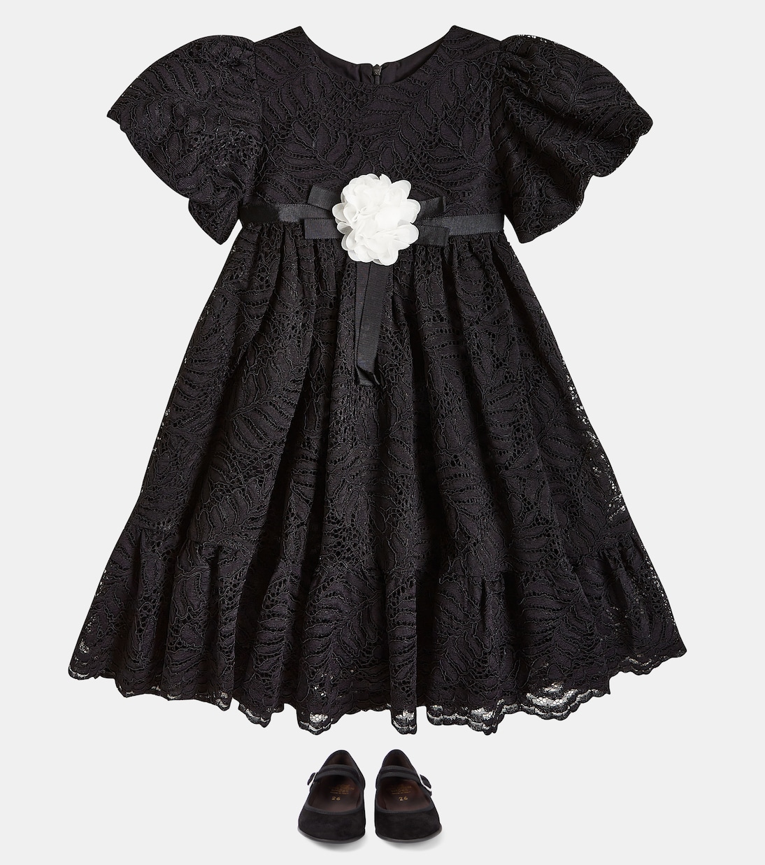Ruffled lace dress | Patachou