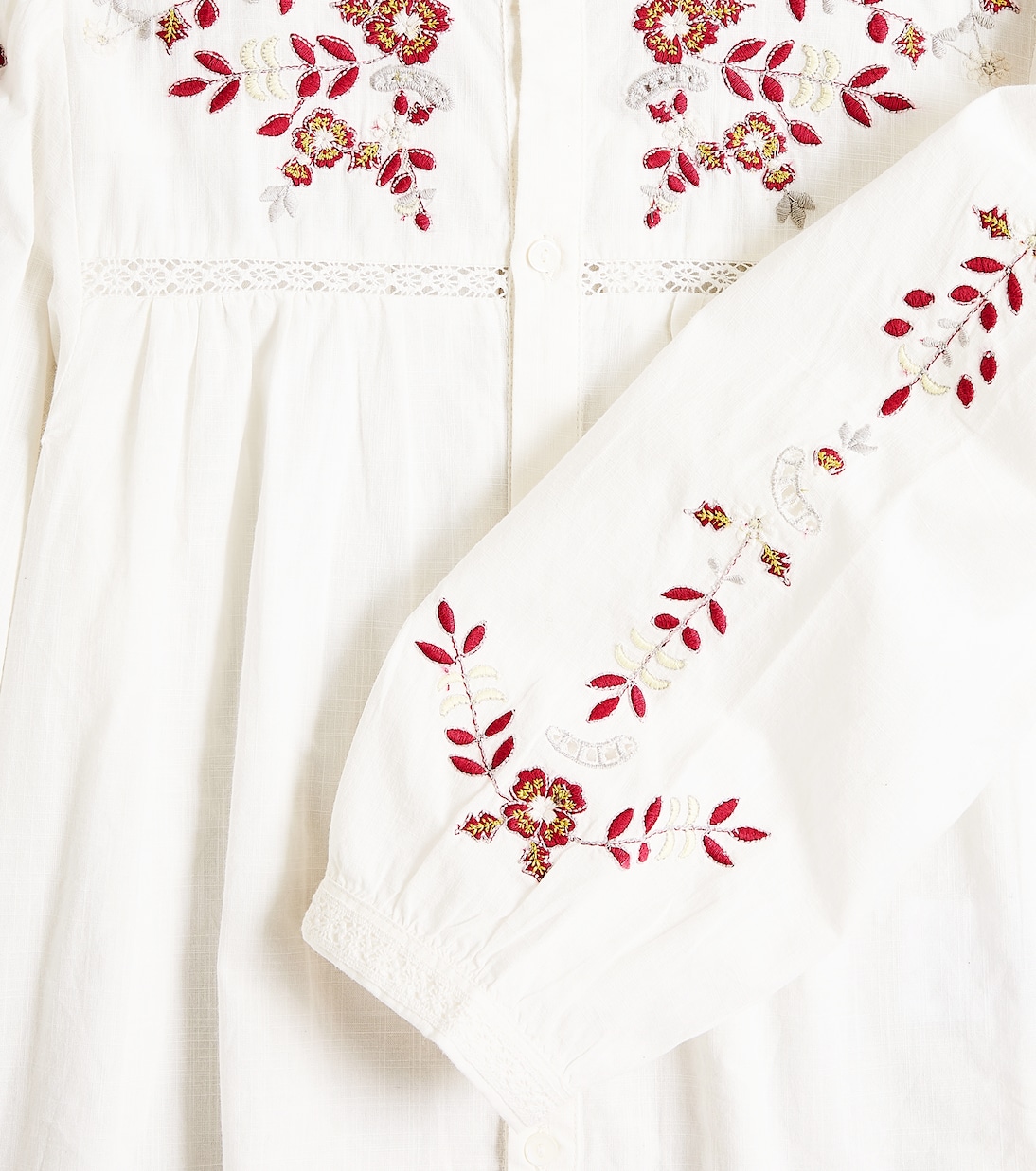Top Fifi en coton brodé | Bonpoint
