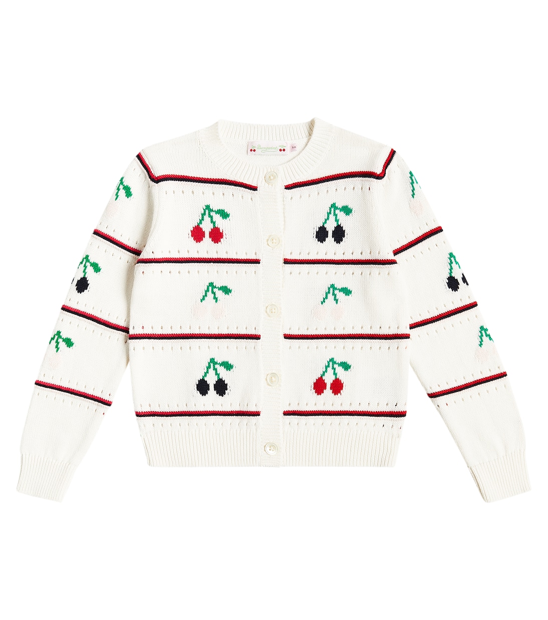 Cardigan Armel in cotone con intarsio | Bonpoint