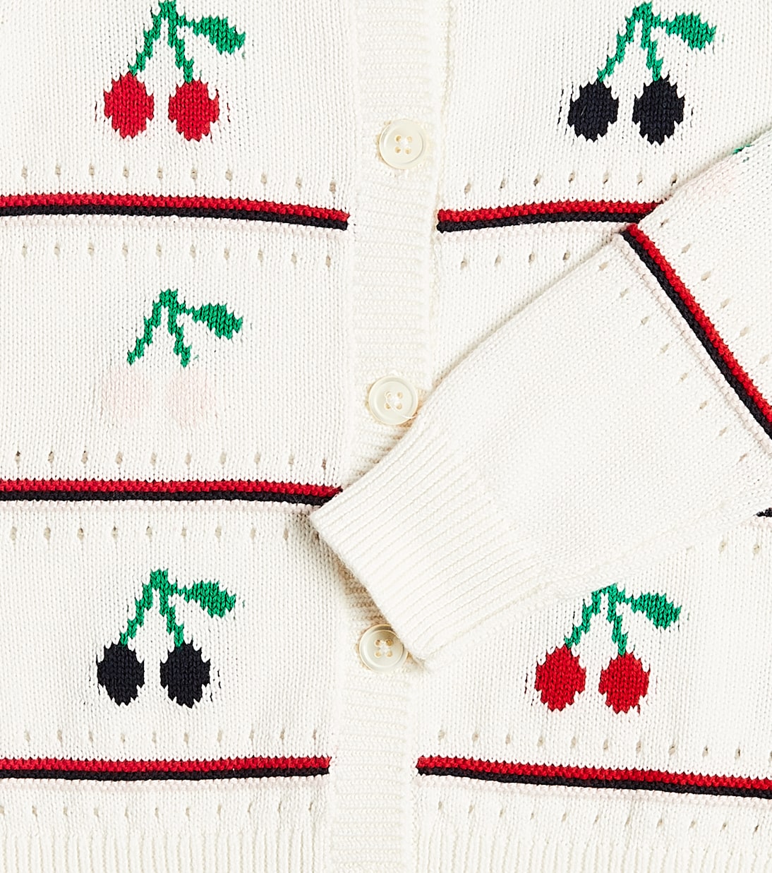 Cardigan Armel in cotone con intarsio | Bonpoint