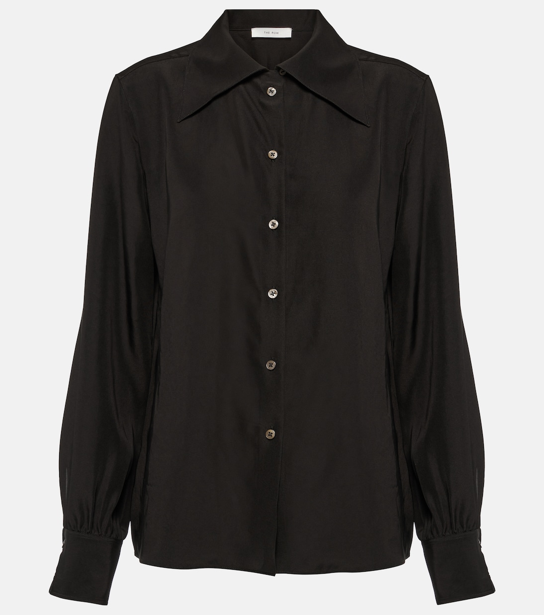 Camicia Conan in crêpe de chine di seta | The Row