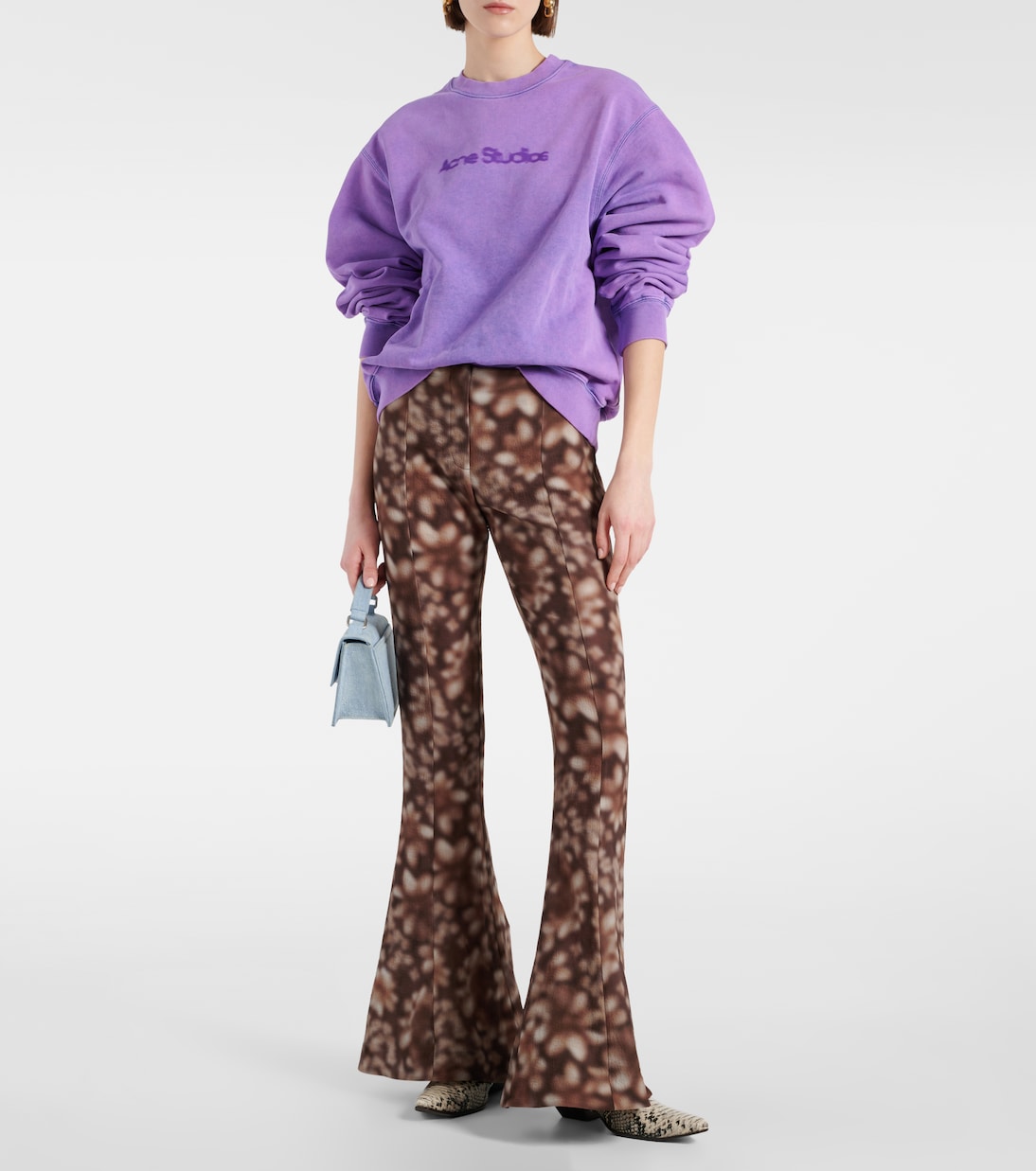 Logo cotton jersey sweatshirt | Acne Studios