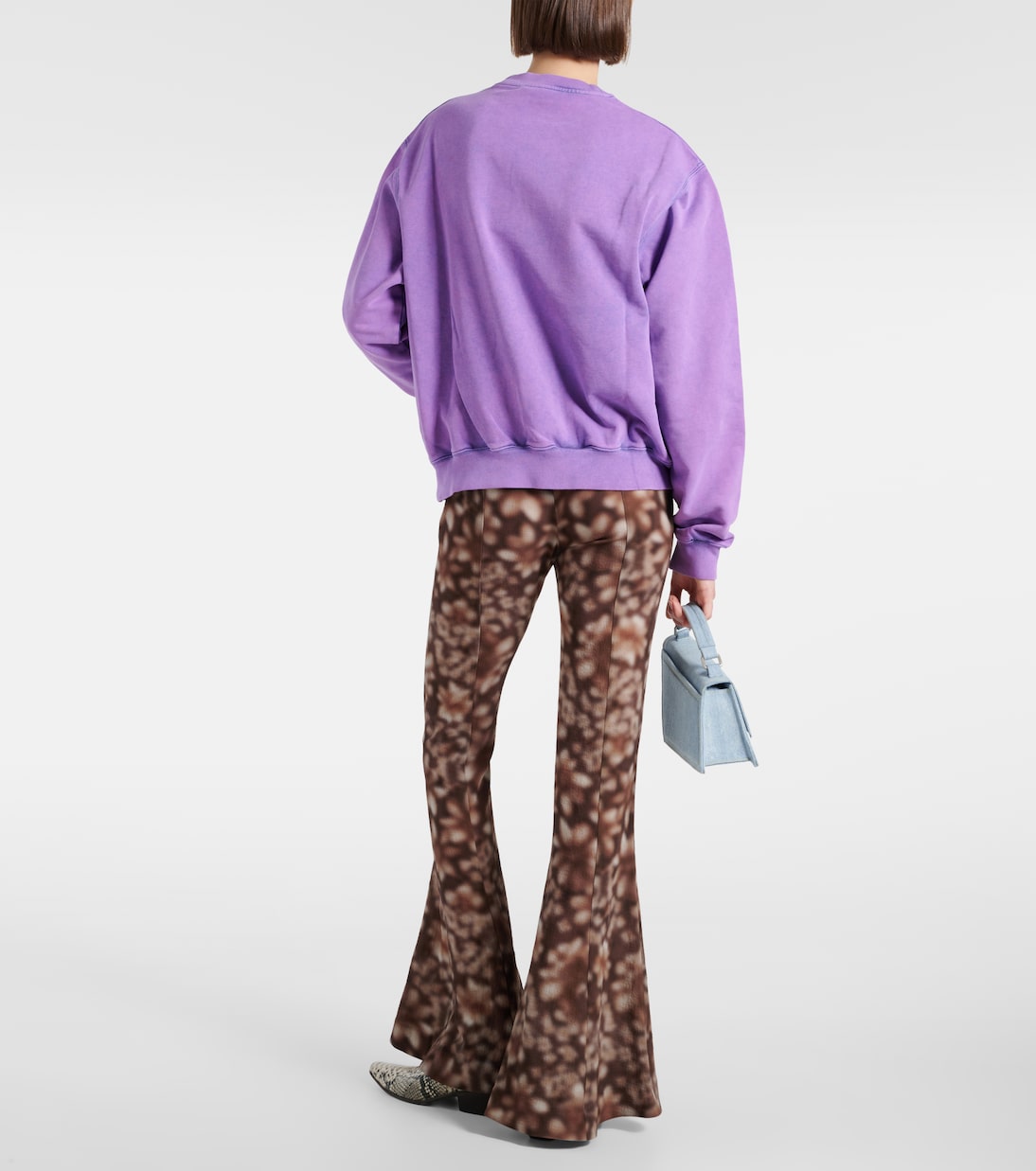 Logo cotton jersey sweatshirt | Acne Studios