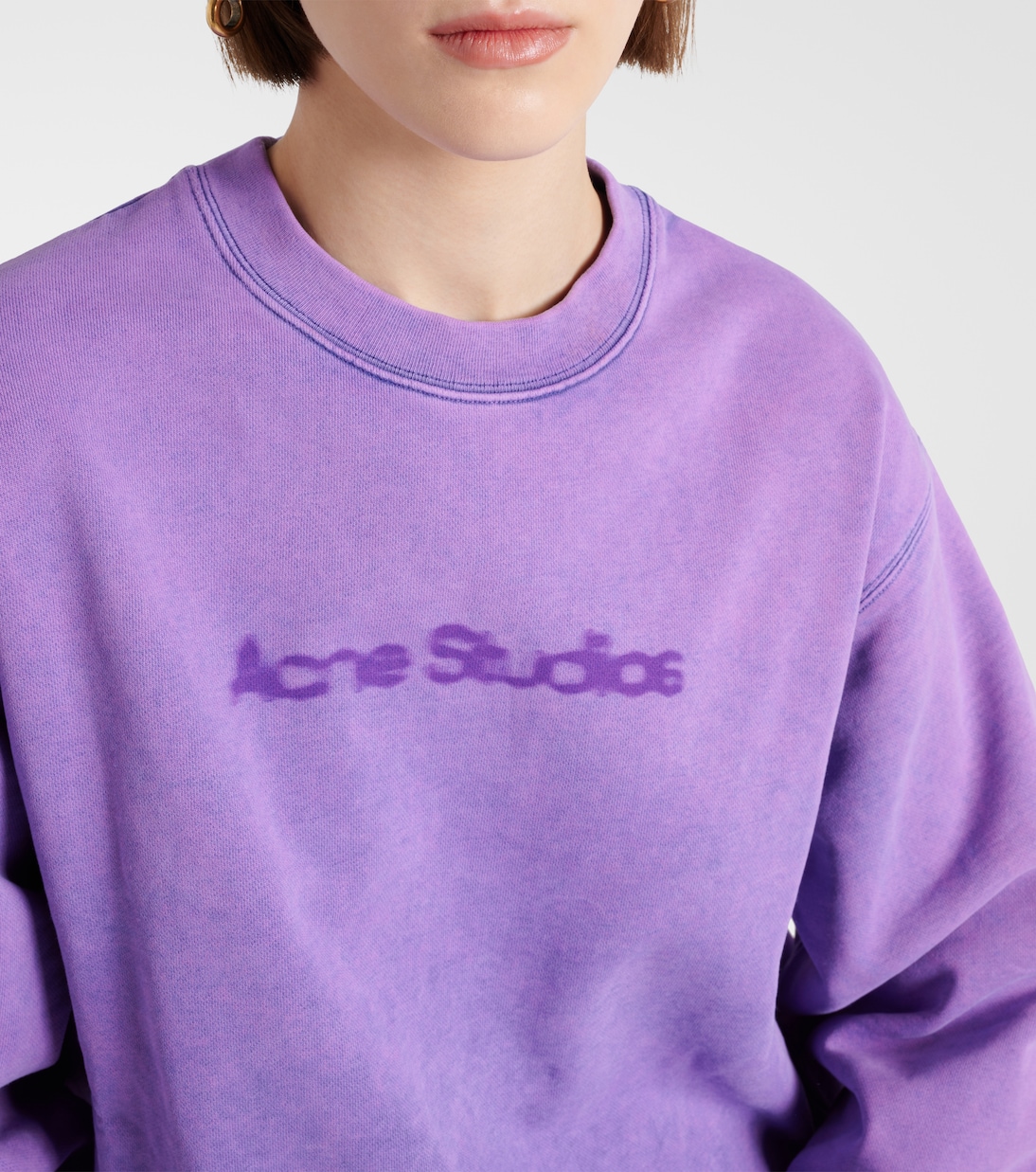 Logo cotton jersey sweatshirt | Acne Studios