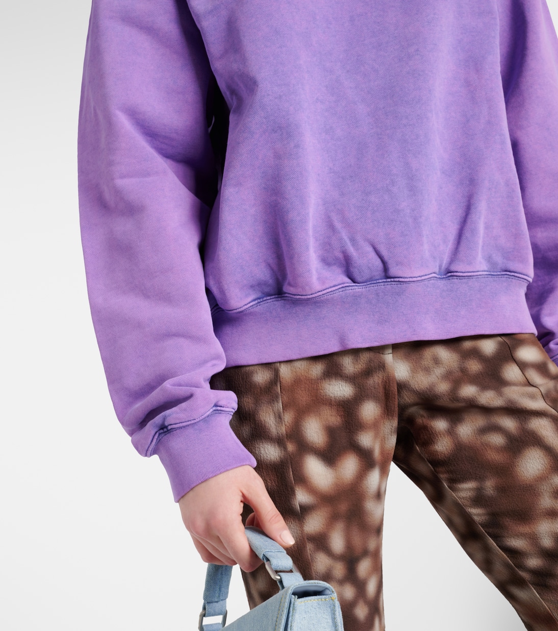 Logo cotton jersey sweatshirt | Acne Studios