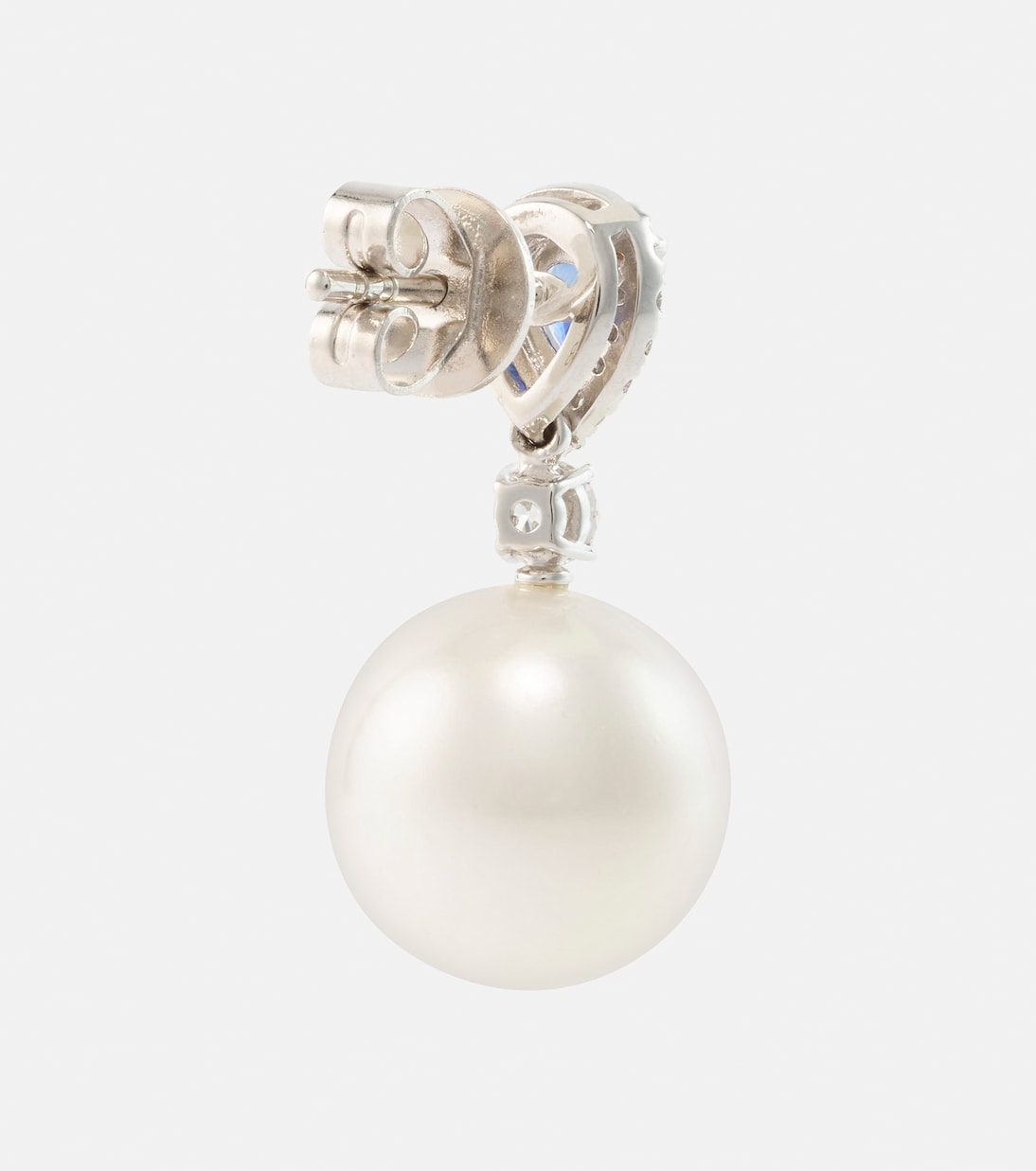 Orecchini in oro bianco 18kt con zaffiri, diamanti e perle - Eleganza giovanile BUCHERER