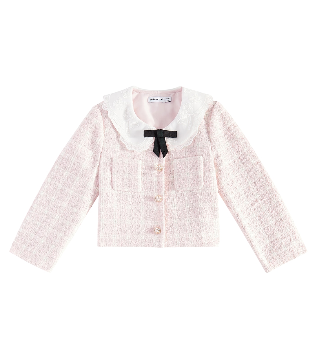 Chaqueta de bouclé con encaje | Self-Portrait Kids