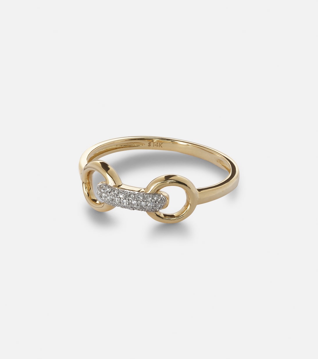 Bague Bridle en or 14 ct et diamants | Stone and Strand