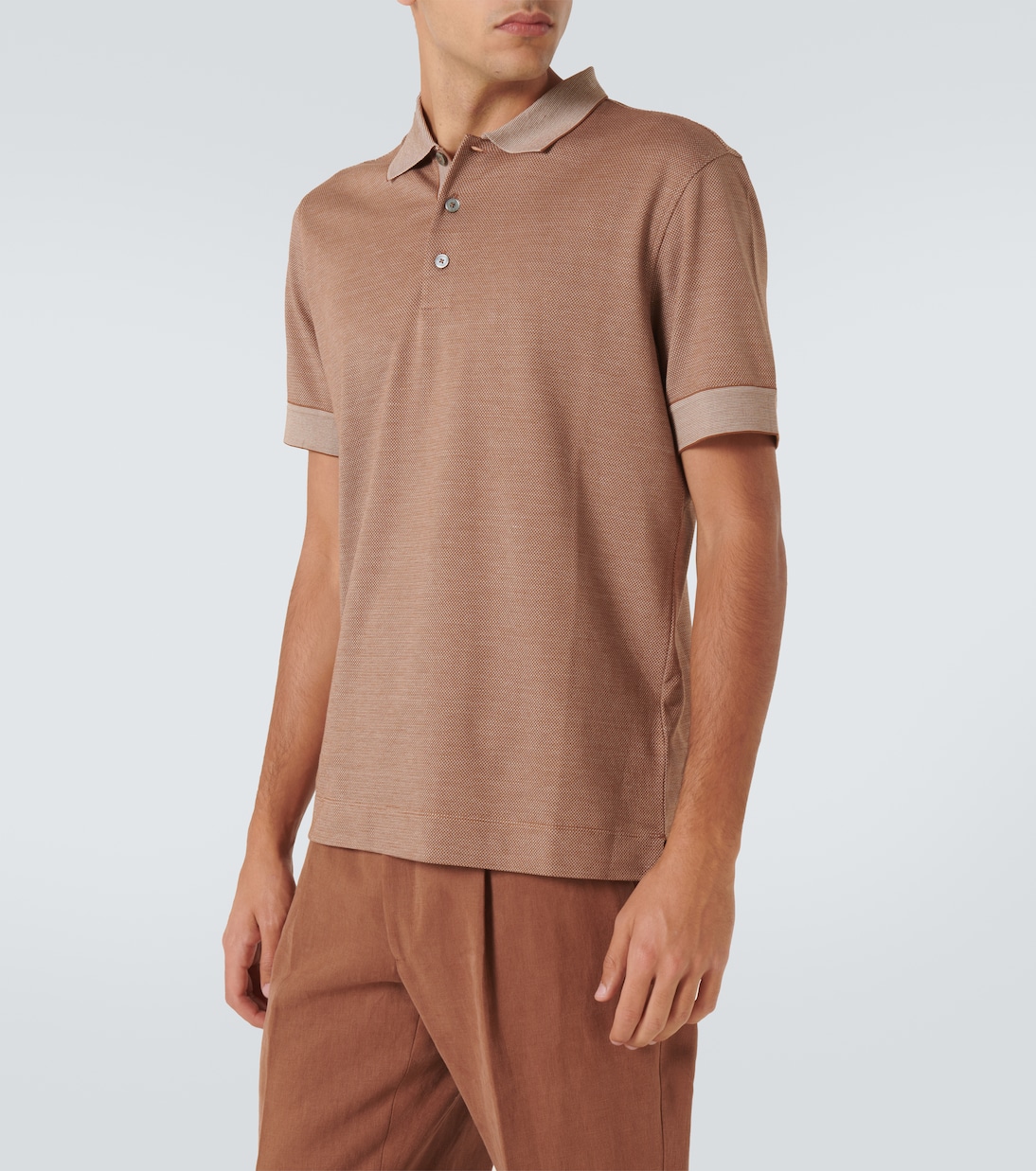 Polo in cotone e seta | Zegna