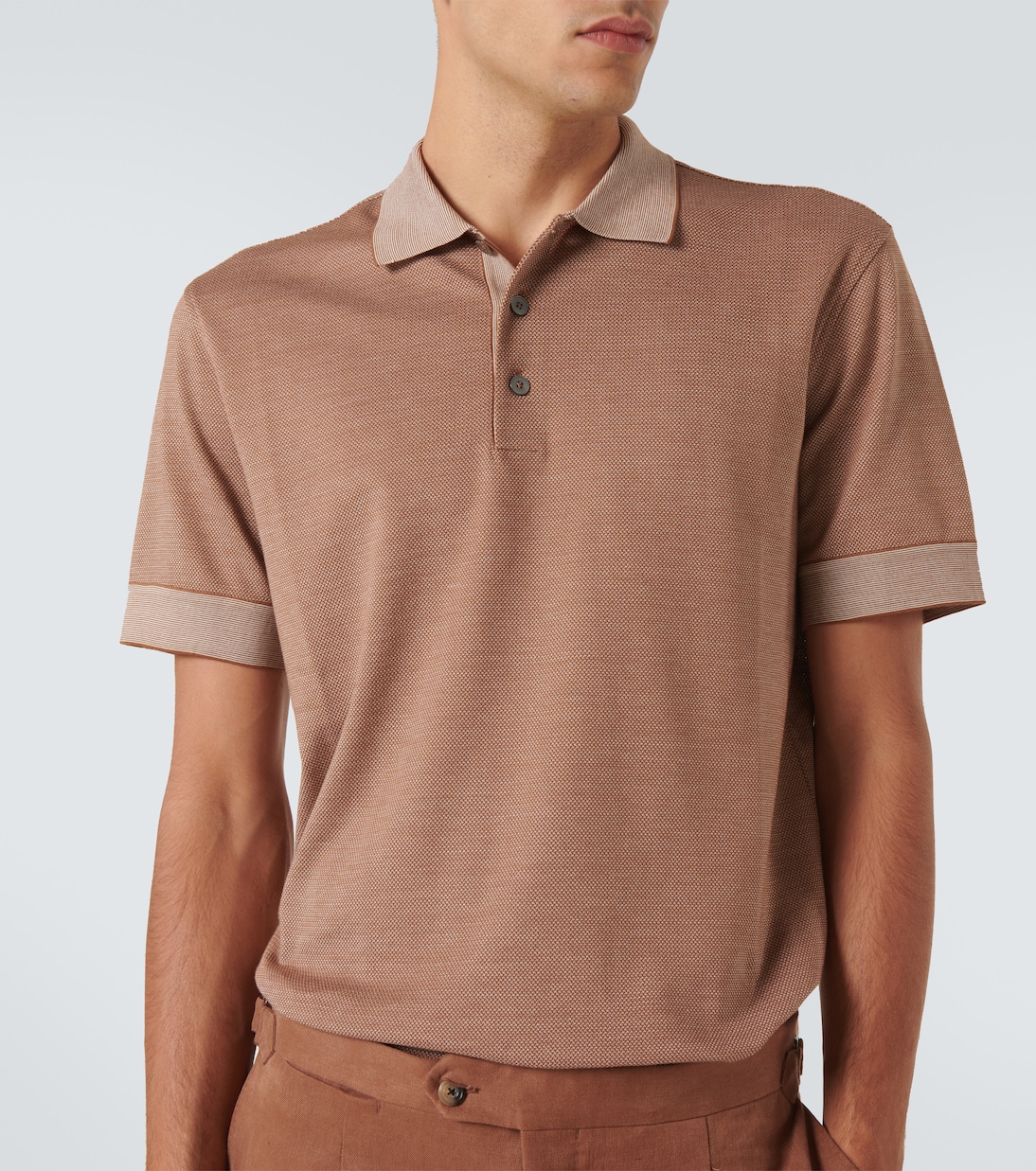 Polo in cotone e seta | Zegna