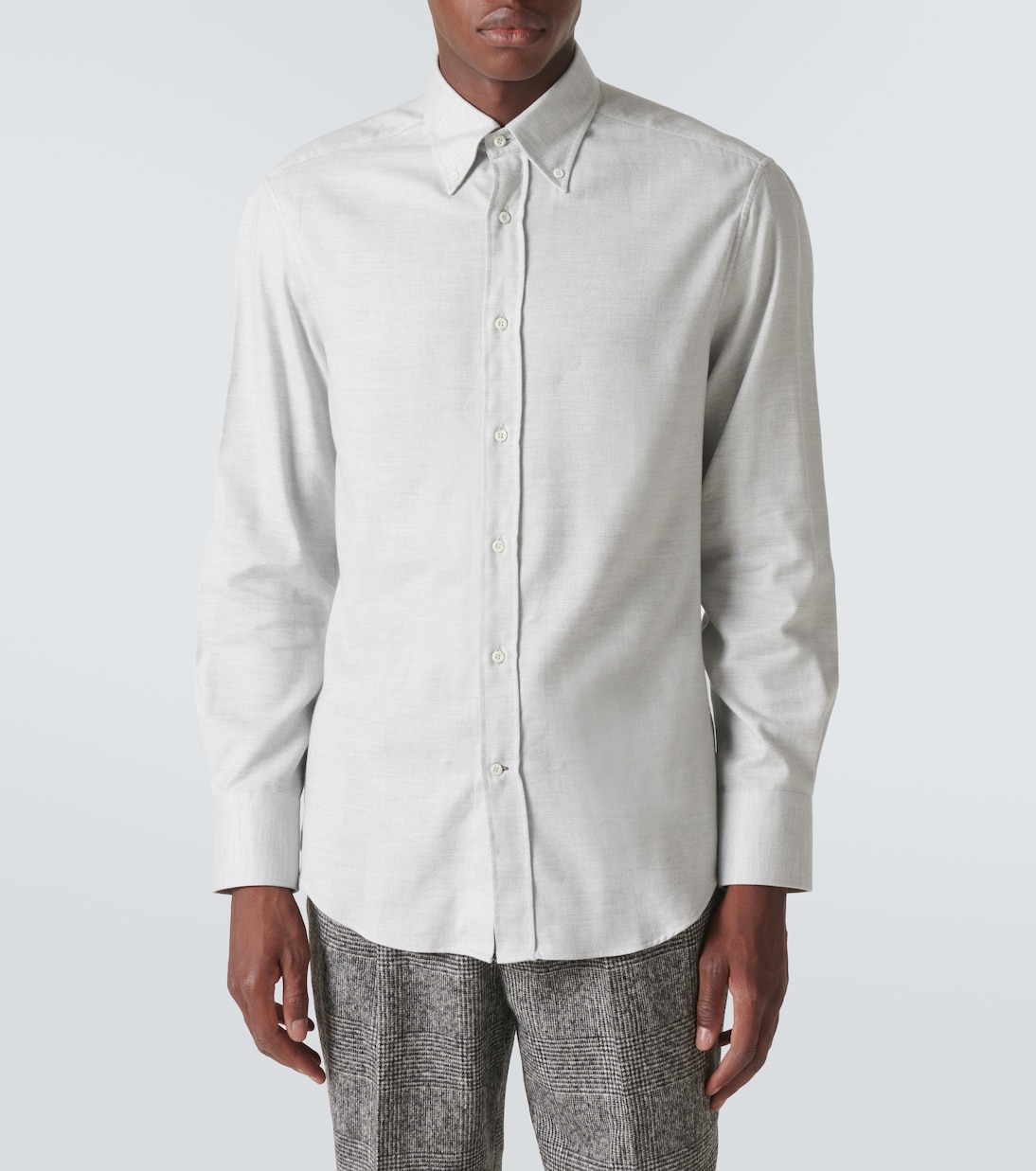 Camicia in flanella di misto cotone | Brunello Cucinelli