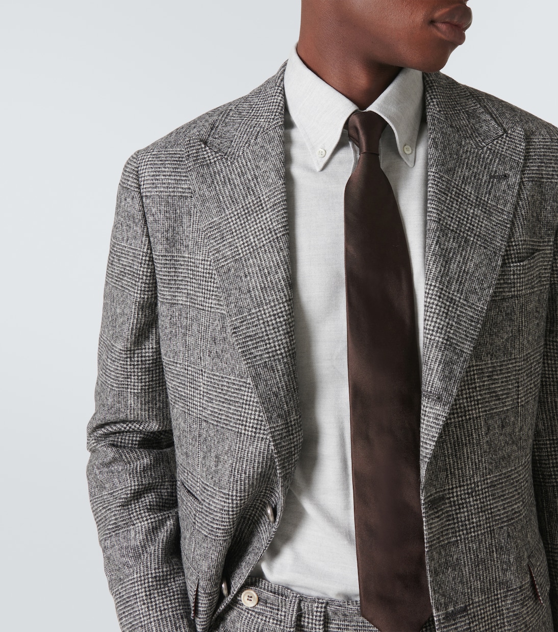 Camicia in flanella di misto cotone | Brunello Cucinelli
