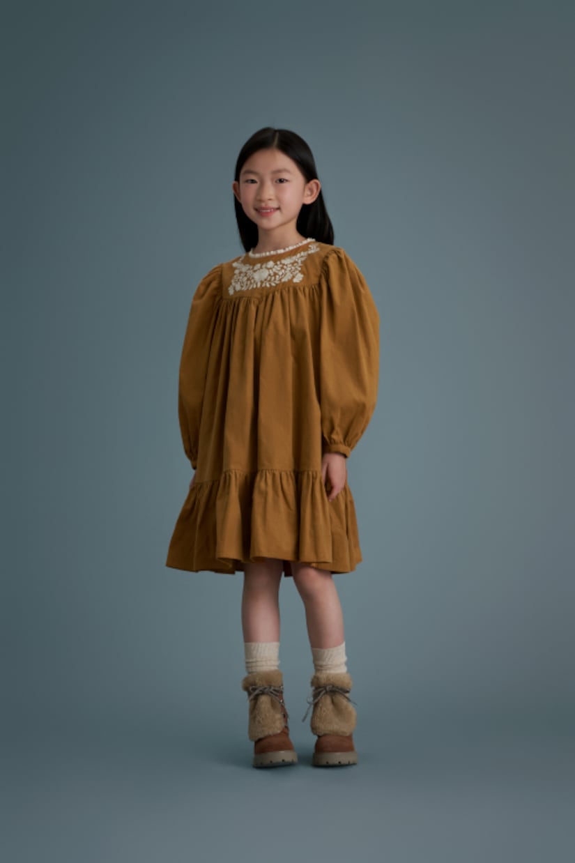 Vestido Alida de pana de algodón | C'era Una Volta